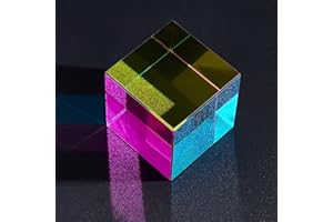 FINGERINSPIRE Farbwürfel 50mm K9 Glas Prisma Spezial Würfel RGB Dispersion Prisma Prisma Kristall Würfel für Desktop Dekor Prisma Licht wechselnde Würfel für Geschenk Optische Lehrmittel