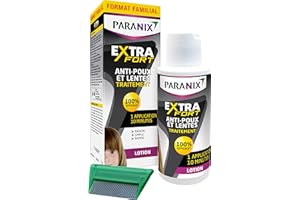 Paranix Extra Fort Lotion Anti-Poux et Lentes – Lotion 100% efficace* – Format Familial 200 ml
