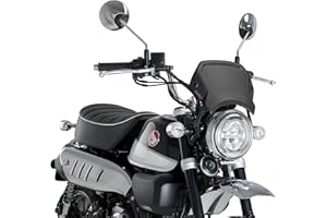 Puig Aluminium Frontplatte 3505N für Honda Monkey 125 19' Schwarz