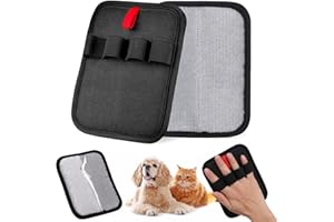 VICDUEKG Tierhaarentferner Handschuh, 2 Stück Wiederverwendbare Elektrostatischer Fellmagnet Handschuhe, Katzen Fellpflege Handschuhe Haarentfernungshandschu Für Kleidung, Autositz, Sofas