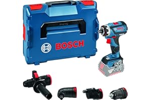 ‎BOSCH PROFESSIONAL Bosch Professional 18V System Akku-Bohrschrauber GSR 18V-60 FC (inkl. 4x Aufsätzen, ohne Akkus und Ladegerät, in L-BOXX 136) - FlexiClick System