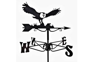 HENSITA Espira Mini Owl & Mouse Weathervane