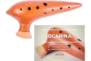 PLASCHKE INSTRUMENTS PLASCHKE Ocarina in Sol-Tenore, Premium in terracotta, ceramica, fatto a mano dell`Alto Adige