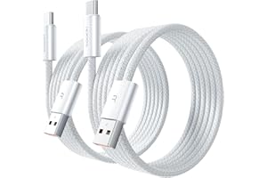 toocki kabel USB C, [2 sztuki 1.5 m] kabel USB C do ładowania, nylonowy kabel do szybkiego ładowania iPhone 16 15 Pro Max, Samsung S24 S23 Note 10, Huawei P60