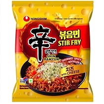 Nongshim Red Super Spicy & Kimchi Instant Noodles 120 grams*2Pack ...