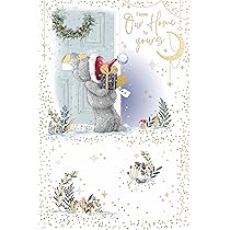 E To You Tatty Teddy Christas Card To A Lovely Auntie 6 X 9 Ins