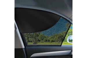 LSTRAGY 2 PCS Car Window Shades, Magnetic Double Layer Car Side Window Sun Shades with Full Shade/Half Shade, Front Window Covers for Driver, SUV, Trucks