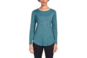 Deaviya Langarm Sportshirt für Damen, Laufshirt Langarm Locker, Langarmshirt Damen Sport Oberteil, Longsleeve T-Shirts Rundhalsausschnitt, Athletisch Lässig Fitness Workout Tops Seite Split Tee