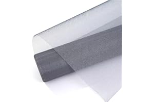 Rete Zanzariera Rotolo 150x200 cm, DIYCUT Zanzariera Fibra Vetro, 17 Maglie Rotolo Zanzariera Grigia, Zanzariere per Finestre in Fibra di Vetro Invisibile Trasparente per Resiste a Insetti e Mosche