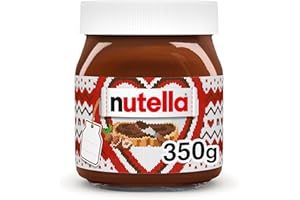 Nutella Hazelnut Chocolate Spread Jar for Pancakes, Unique Recipe for a Smooth Texture and an Unmistakable Taste, Pack of 1 x 350g