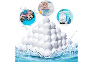 BOHODIY Bolas de Filtro para Piscina de 1400g, Bolas de Filtro de Medios para Piscina, Bolas de Filtro Pueden reemplazar 50kg de Arena de Filtro, Bola de Filtro para Piscinas para Filtro de Arena, Accesorios