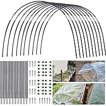 Cerchi Per Serra Da Giardino In Acciaio Plastificato - Kit Tunnel Di Coltivazione, Verde - Foto 5