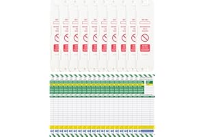 LIVE LIFE BETTER LIVELIFEBETTER® Access Platform Inspection Tags – 10 Holders & 20 Inserts, Full Pack for Podiums, Towers, Platforms, Steps (Mobile/Static) – Indoor/Outdoor Use – Durable Polypropylene (PP) Tags