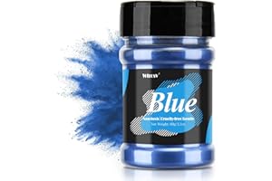 WTRCSV Colorant résine époxy, colorant pour savon - 60g mica poudre bleue - fabrication de savon, pigment résine époxy, colorant pour Cosmetiques, les vernis à ongles, la peinture