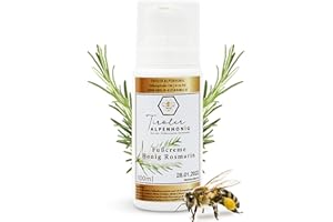 TIROLER ALPENHONIG AUS DER SILBERREGION KARWENDEL Bio Fußcreme Honig Rosmarin - 100% natürliche Fußpflege (100 ml) - Für trockene und müde Füße mit natürlichem Bienenwachs - Hergestellt in den Tiroler Bergen