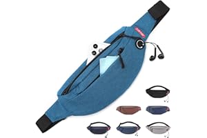 TINYAT Bum Bag Fanny Pack for Women Running Belt Bag Waterproof Waist Bag for Men with Zip Pocket Sport Hiking Walking Dog Travel Lightweight