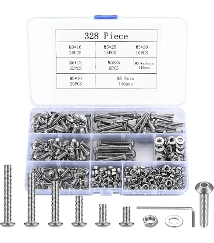 500 Viti A Testa Bombata M3-0.50 X 20mm Acciaio Inox A2-70 - Fastenere
