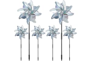 SHENGRUILI Lot de 6 moulins à Vent réfléchissants pour Jardin fruitier - Répulsif pour Oiseaux - Répulsif réfléchissant - Répulsif Anti-Oiseaux - Répulsif Anti-Oiseaux - Répulsif Anti-Oiseaux - Moulin à Vent