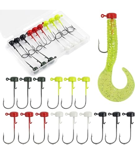 Rig Fishing Lure Ned Jig Smallmouth Bass Jigs Kmucutie 20-Piece Set Sizes Mixed Finesse Mushroom Jigs For Bass Fishing Ned Rig Jig Heads Rig Fishing Lure Ned Jig Smallmouth Bass Jigs Kmucutie 20-Piece Set Sizes Mixed Finesse Mushroom Jigs For Bass Fishing Ned Rig Jig Heads