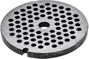 vhbw Lochscheibe Gr. 32, Lochdurchmesser 6mm, 13,4mm Bohrung, Stahl z.B. kompatibel mit ADE, Caso, Fama, KBS, Porkert Fleischwolf