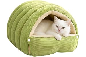 JADYON Cozy Monster Cat Bed, Cat Cave, Cats Bed Indoor Pet Cave for Indoor Ca-ts Warm C-ats House Windproof Removable Washable Tent Beds Pet B-ed Soft Calming Nest for In-door Ca-ts,Kittens