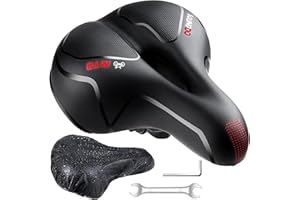 YOUNGDO Fahrradsattel, Gel Fahrradsitz, weicher, komfortabel atmungsaktiv stoßdämpfend, Ergonomisch Fahrrad Sattel mit wasser