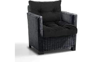 PFM HOME - Garden Furniture Seat Cushions with Back Cushion Set - Outdoor Cushion for Garden Furniture Cushions Lounge Cushions - Set of 2 Seat Cushions 50 x 50 cm with Back Cushion 50 x 40 cm