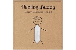 TUZELIYA White Healing Crystal Gifts for Women - Pocket Hugs Crystals - Positive Good Luck Gift Natural Healing Lucky Crystal - Meditation Therapy Crystal Gift - Lucky Gifts for Friends Colleagues