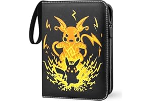 GCMUUP Karten Sammelalbum für Pokemon 50 Seiten 400 Karten,Karten Album Heft Ordner Buch,Pokemonsammelalbum Besonders Geeignet für Kartensammler