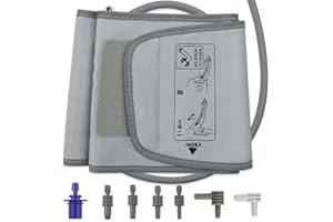 MEDLINKET Y003T1 Polsino di ricambio per pressione sanguigna extra large per adulti, polsino XL 42-53 cm per Omron H-CL24 D-Ring Cuff, compatibile con monitor della pressione sanguigna