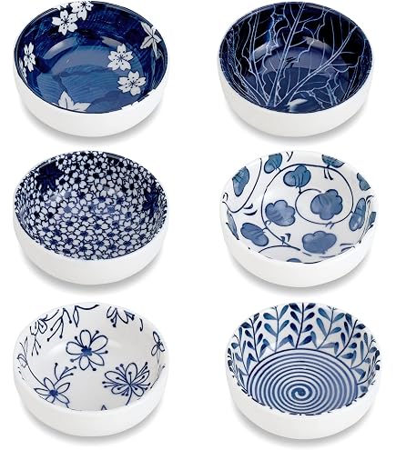 Lot De 4 Bols En Céramique Fleur Dégradé Rose - 7.5 Cm - Pour Sauce, Sushi, Apéritif, Déco Table - 9