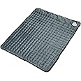 Electric Heating Pads,Heated Pad for Back Pain Muscle Pain Relieve,6 Heat Level Settings-Auto Shut Off,Machine Washable (Dark Grey, 24"X20")