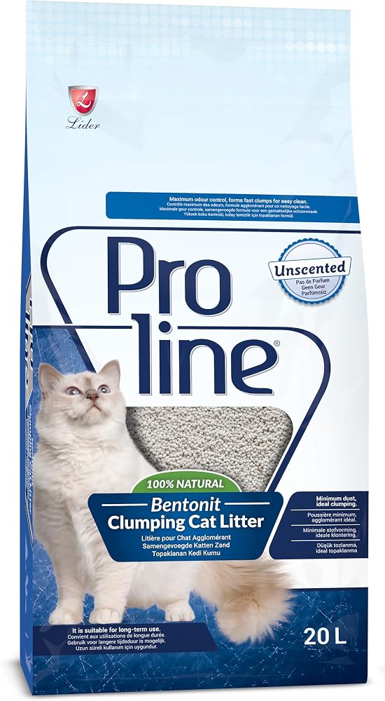 Proline Kokusuz Bentonit Kedi Kumu 20 L