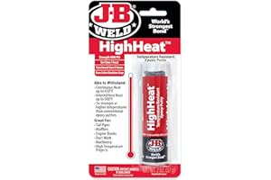 J-B Weld 8297 Bâton de mastic époxy résistant aux températures élevées, gris machine, 56,7 g