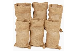 Jutesäckar set om 60 x 30 cm | Lastkapacitet 20–25 kg | 100 % naturfiber jute