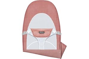 iGRATENS Stoffsitz für Babywippe – Bezug für Babywippe Balance Soft & Bliss, belüftetes Netz, hautfreundlich, maschinenwaschbar, Rosa