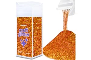 Hemway cobre holográfica Ultra Fino/Extra Fine Craft del brillo de la coctelera de Artes Oficios Vasos de papel de cristal decoraciones diy de Proyectos - 1/128" 0,008" 0.2MM - 130 g / 4,5 oz