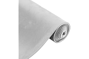 Partuto 150G Headliner Fabric for Car Truck RV SUV Boat Automotive Interior Trim DIY Roof Repair Replacement Suede Fabric Light Gray 76" L x 57" W