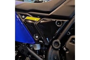 ‎RESIN BIKE Resin Bike Aufkleber für Motorrad Kompatibel mit Yamaha Tenere 700 World Raid 2023 2022. Seitliche Unterbodenschutzabdeckungen vor Stößen und Kratzern. Paar 3D-Harzklebstoff - Stickers - Made in Italy