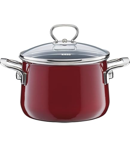 Riess - Pan laag met glazen deksel - smaragdgroen - 16 cm - 1,0 ltr
