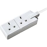 Masterplug EXS1324W-01 Heavy Duty Two Socket Extension Lead, 4 Metre, White