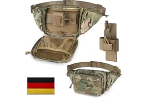 WYNEX Sac Banane Tactique Homme Sacoche Arme de Poing Discret avec Sangle Réglable, Sert Également Sacoche à Bandoulière Antivol sur La Poitrine pour Usage Quotidien Cyclisme Randonnée - Multicolore