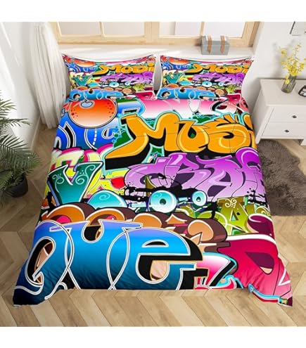 Set Biancheria Da Letto Matrimoniale Con Note Musicali - Microfibra, 3 Pezzi - Foto 3