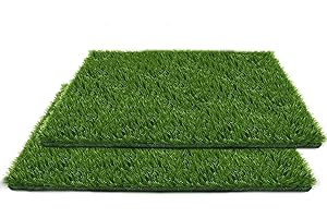 SSRIVER 50x65CM People di erba falsa per cani cuscinetto di erba artificiale per tappetino erba lavabile da vasino cucciolo per allenamento per con foro di drenaggio e facile da pulire
