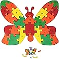 Yas Boss | Educational Wooden Animal Puzzle for Kids | Jigsaw Puzzle for Toddlers | Montessori Learning Toy for Boys & Girls Ages 2-5 Years (Butterfly)