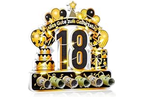 KIIMIIPA 18.Geburtstag Geldgeschenk,18.geburtstag mädchen junge mit LED Lichterkette,geschenke zum 18 geburtstag mädchen,18 geburtstag deko Geldgeschenke,18 Jahre Geburtstag Geld Geschenk Tisch Party (18)