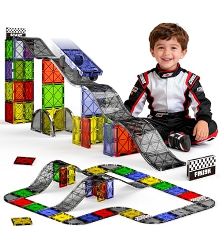 Magnetisch speelgoed - Magna tiles - Roosly - 48stuk - Montessori speelgoed - Magnetische Magnetisch speelgoed - Magna tiles - Roosly - 48stuk - Montessori speelgoed - Magnetische