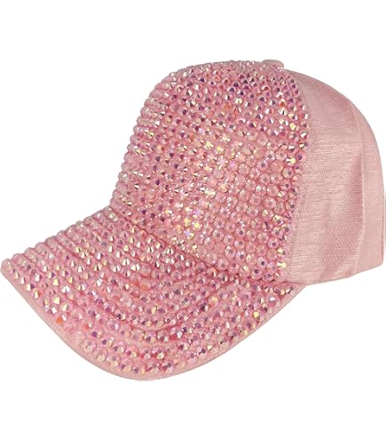 Glitzer Baseball Cap Damen - Pailletten Basecap Mit UV-Schutz Für Outdoor Sport