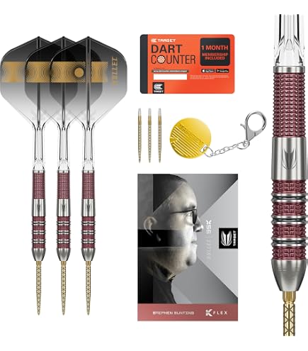 Freccette Stephen Bunting G5 – 95% Tungsteno, 18G, Con Punte Pixel Soft Tip, Set Completo Per Dart Elettronico