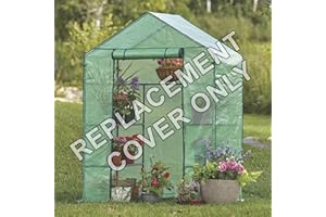 SK MERCHANDISE Replacement Spare PE Cover for Compact Walk In Greenhouse - Size: W143xD73xH195cm (Pack 1)